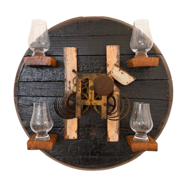 Hickory Dickory Clock – Barrelhead Whiskey Display